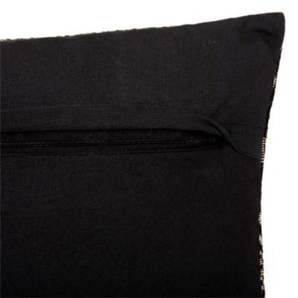 ATMOSPHERA Coussin Déco  Jacquard Shine  39x59cm Noir