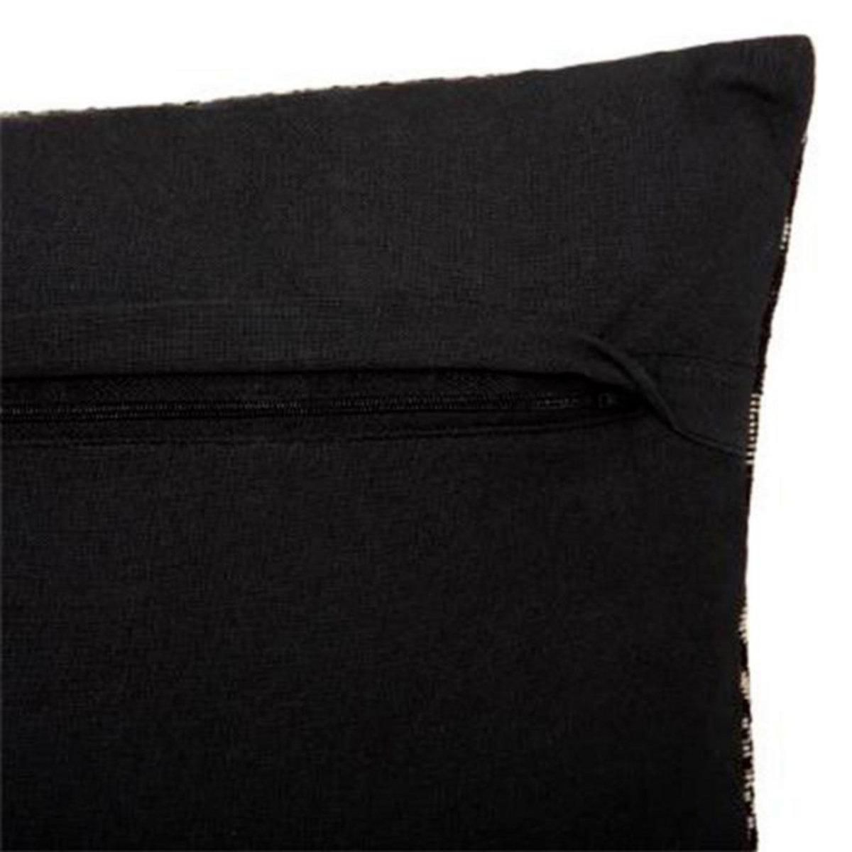 ATMOSPHERA Coussin Déco  Jacquard Shine  39x59cm Noir