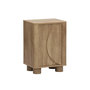 Voir la diapositive 1 : SWEEEK Table de chevet décor bois de manguier 1 porte réversible Pondi