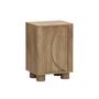 Voir la diapositive 1 : SWEEEK Table de chevet décor bois de manguier 1 porte réversible Pondi