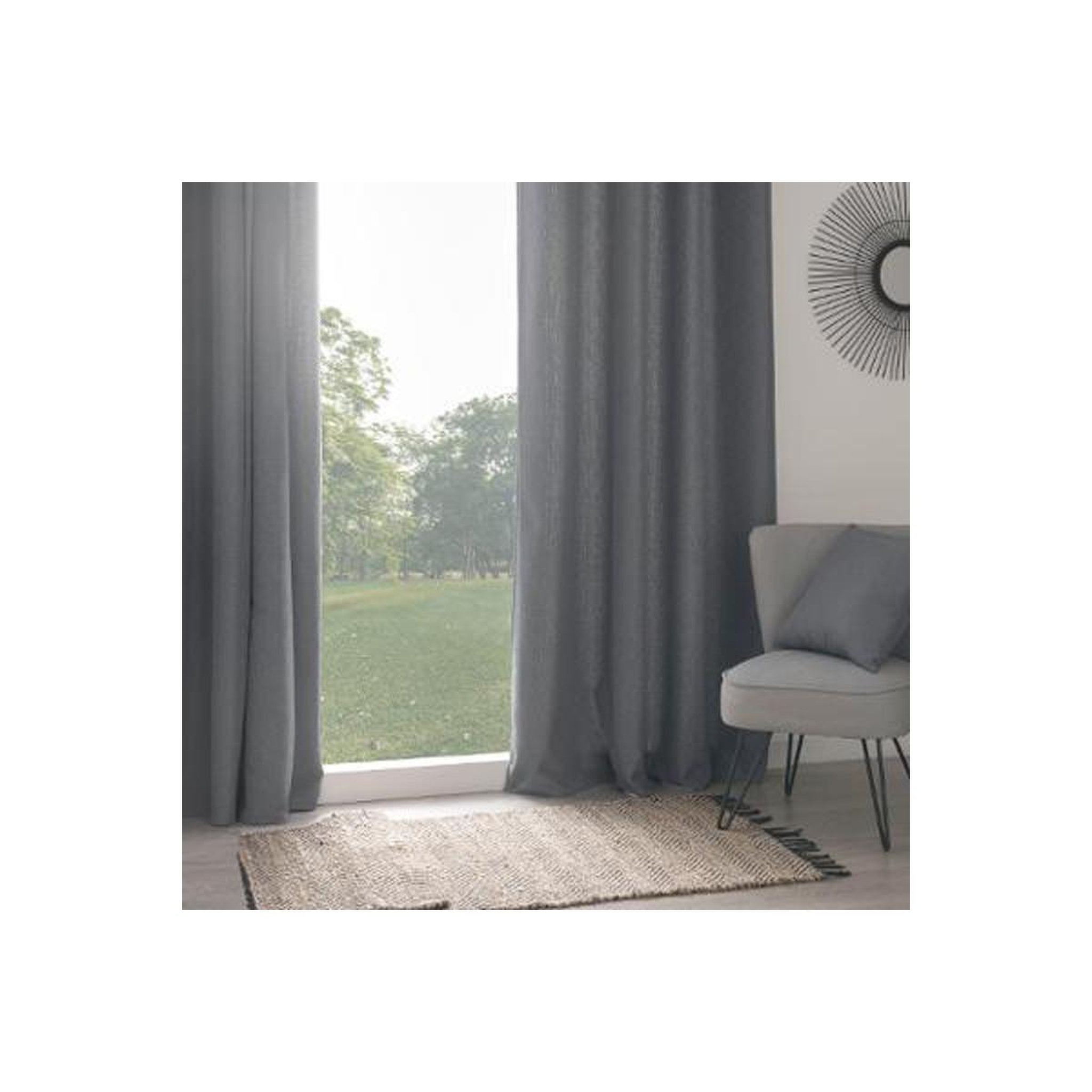 ATMOSPHERA Rideau isolant  tim  140x260cm gris