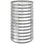 Voir la diapositive 2 : VIDAXL Jardiniere de jardin Acier enduit de poudre 40x40x68 cm Argente