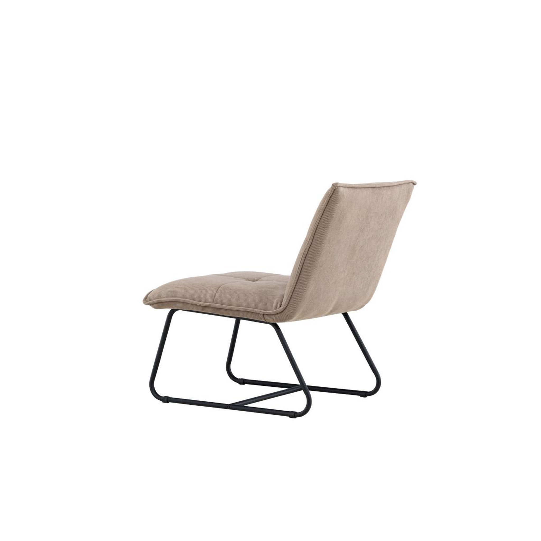 Voir la diapositive 6 : Paris Prix Fauteuil design en tissu côtelé  madison  79cm marron