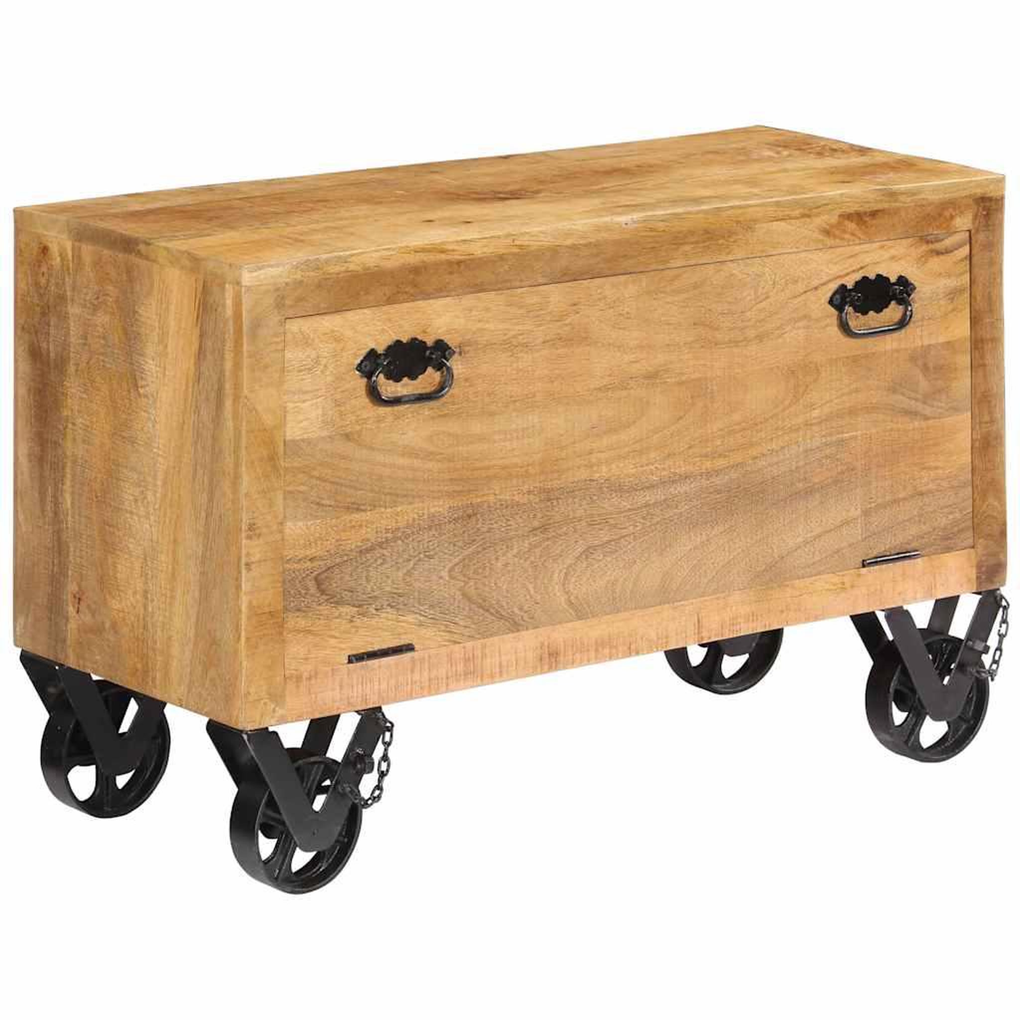 VIDAXL Armoire a chaussures 86x35x55 cm bois de manguier solide