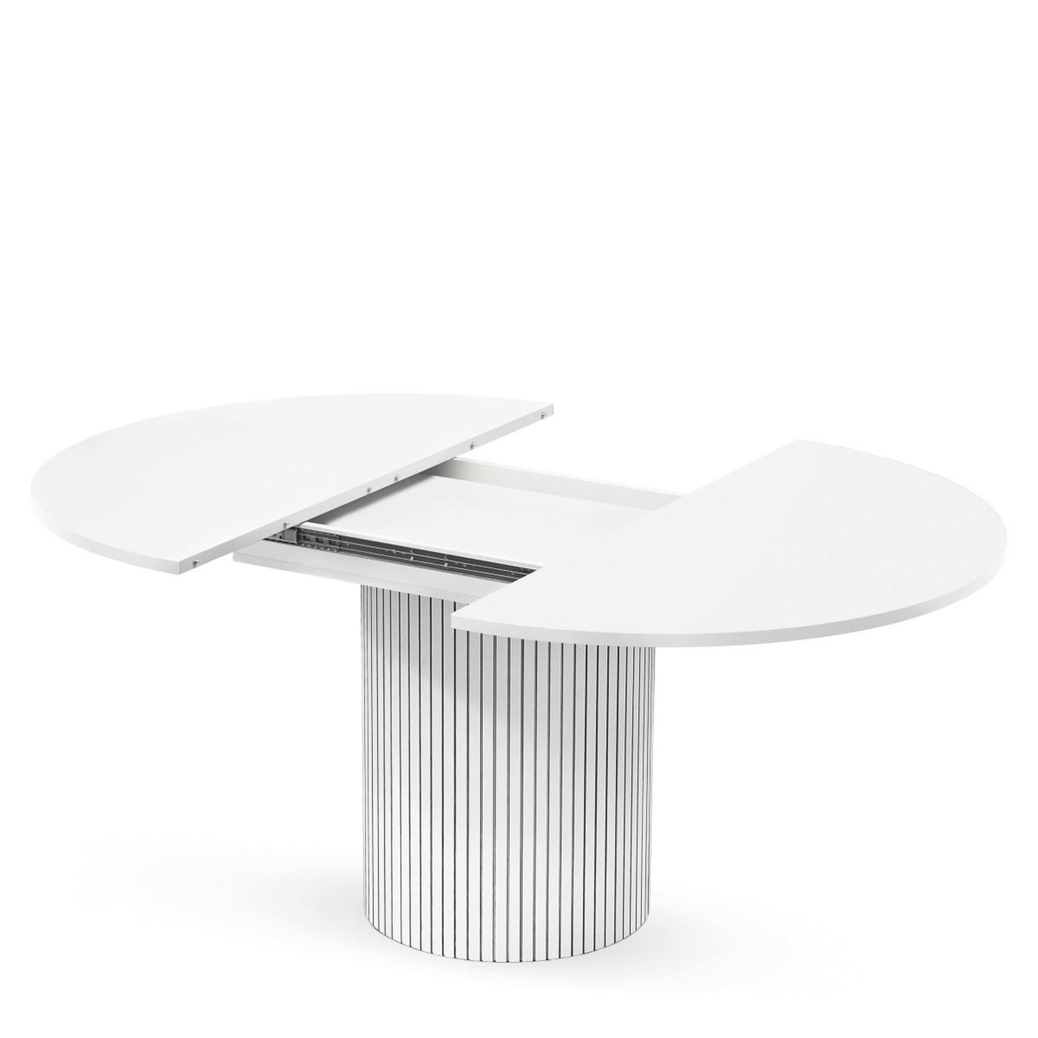 Voir la diapositive 2 : Paris Prix Table à manger extensible  toscana  120-160cm blanc