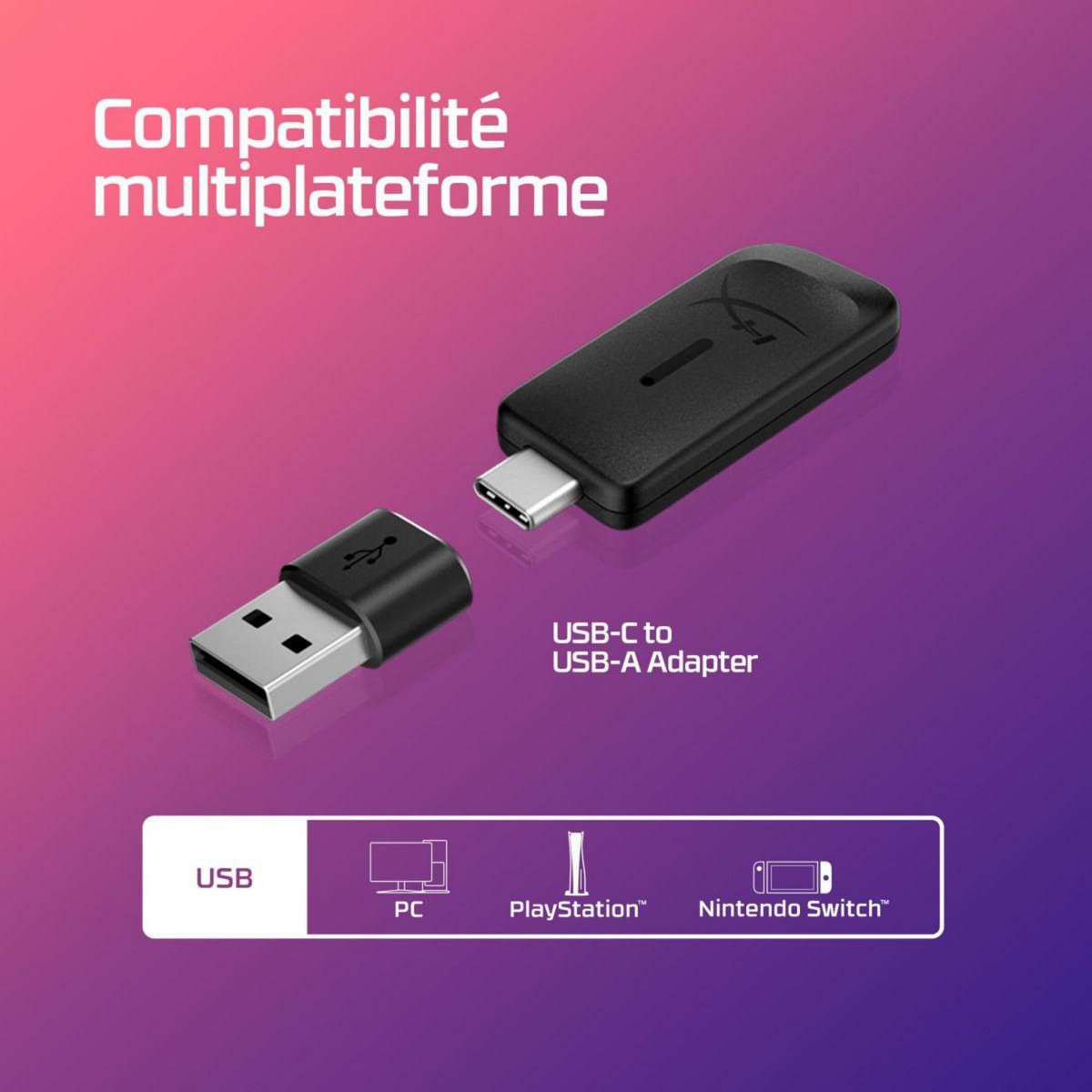 HyperX Casque gamer Cloud III Wireless Black