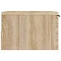 Voir la diapositive 4 : VIDAXL Table de chevet murale Chene sonoma 34x30x20 cm