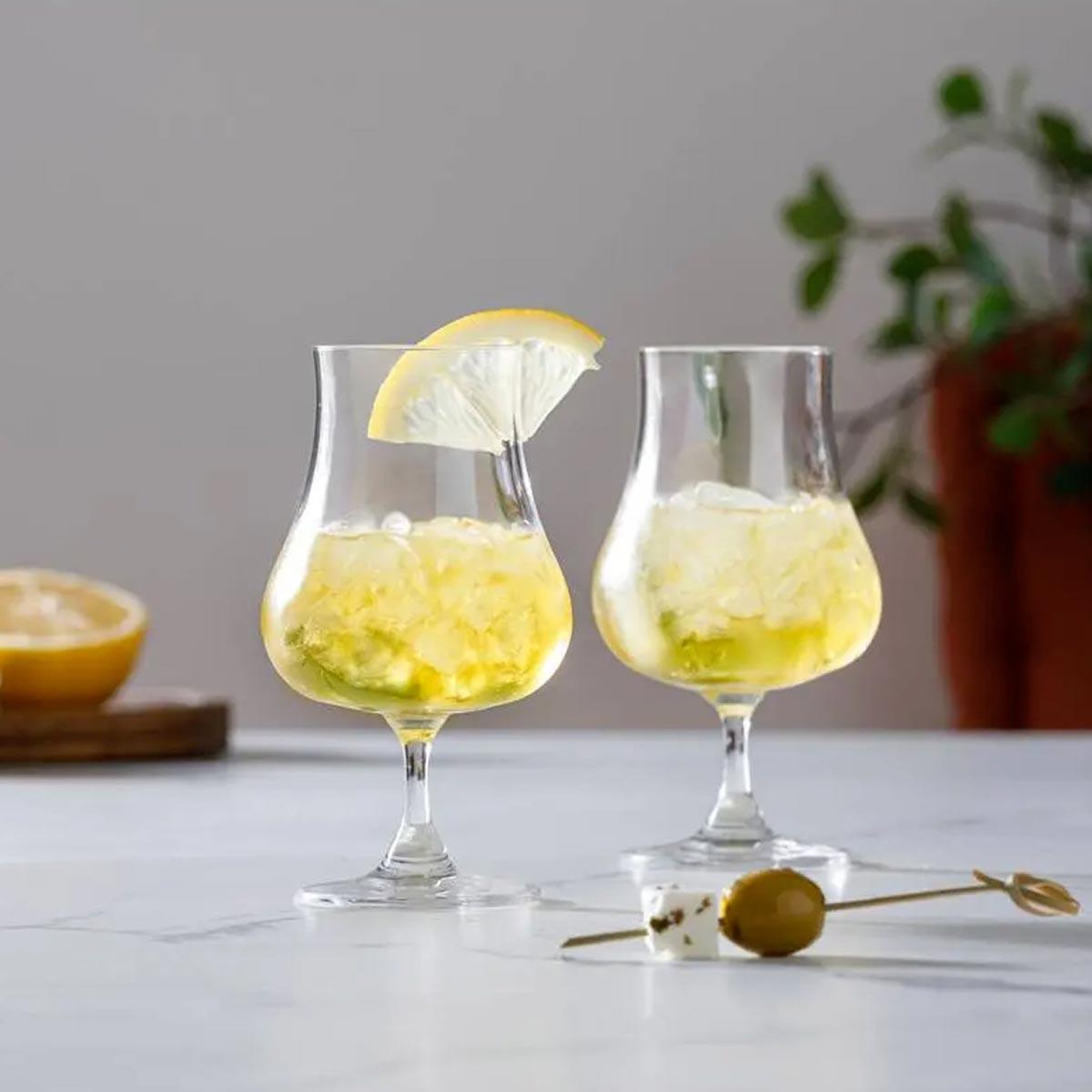 Voir la diapositive 2 : SECRET DE GOURMET Lot de 4 verres design  liqueur  22cl transparent