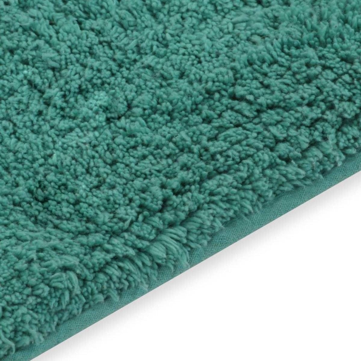 VIDAXL Tapis de salle de bain 2 pcs Tissu Turquoise