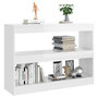Voir la diapositive 5 : VIDAXL Bibliotheque/Separateur de piece Blanc brillant 100x30x72 cm
