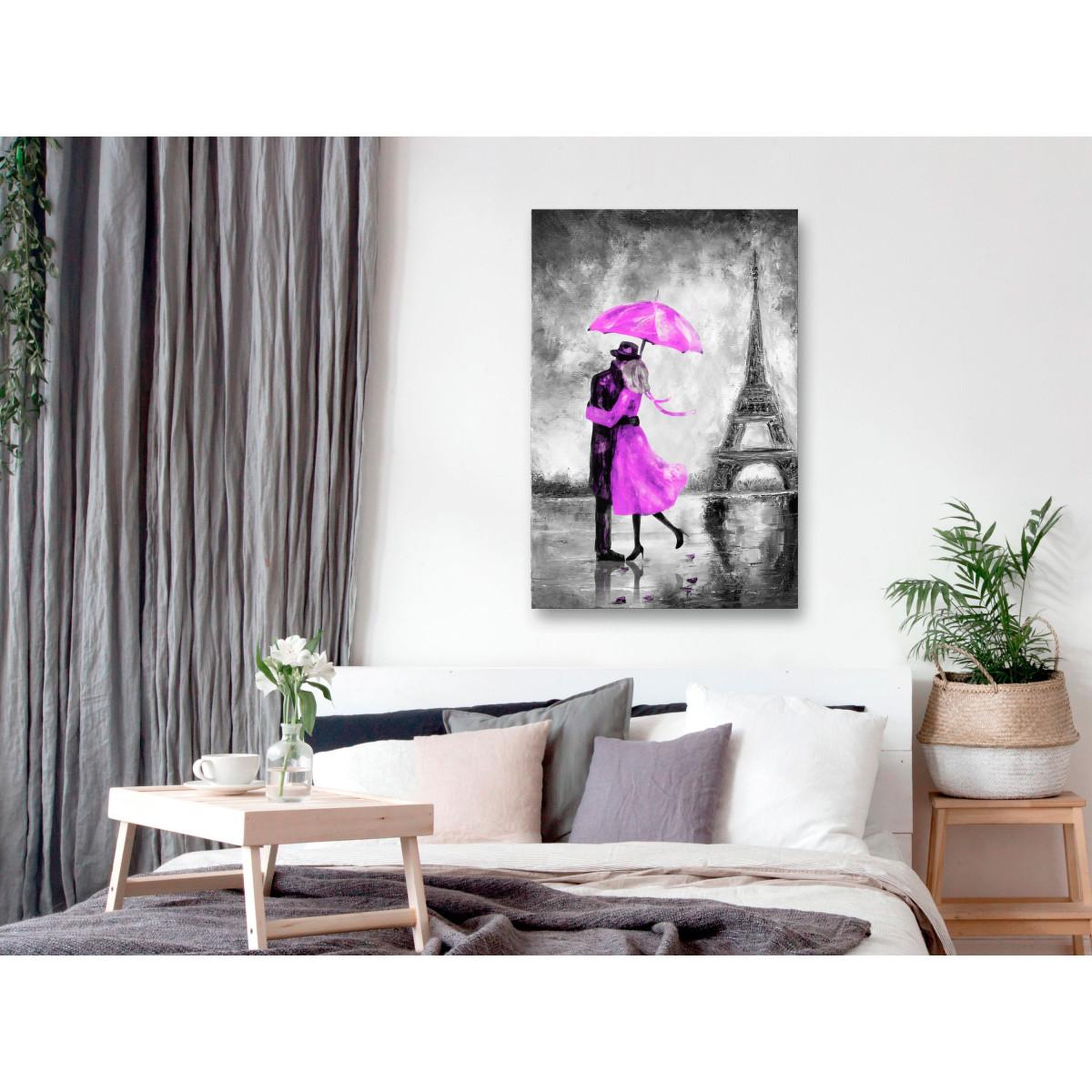 Voir la diapositive 2 : Paris Prix Tableau imprimé  paris fog pink
