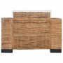 Voir la diapositive 4 : VIDAXL Fauteuil avec coussins Rotin naturel