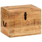 VIDAXL Boîte de rangement 39x28x31 cm Bois massif d'acacia