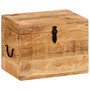 Voir la diapositive 1 : VIDAXL Boîte de rangement 39x28x31 cm Bois massif d'acacia