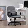 Voir la diapositive 2 : VINSETTO Vinsetto Chaise de bureau fauteuil bureau massant pivotant hauteur réglable tissu lin gris