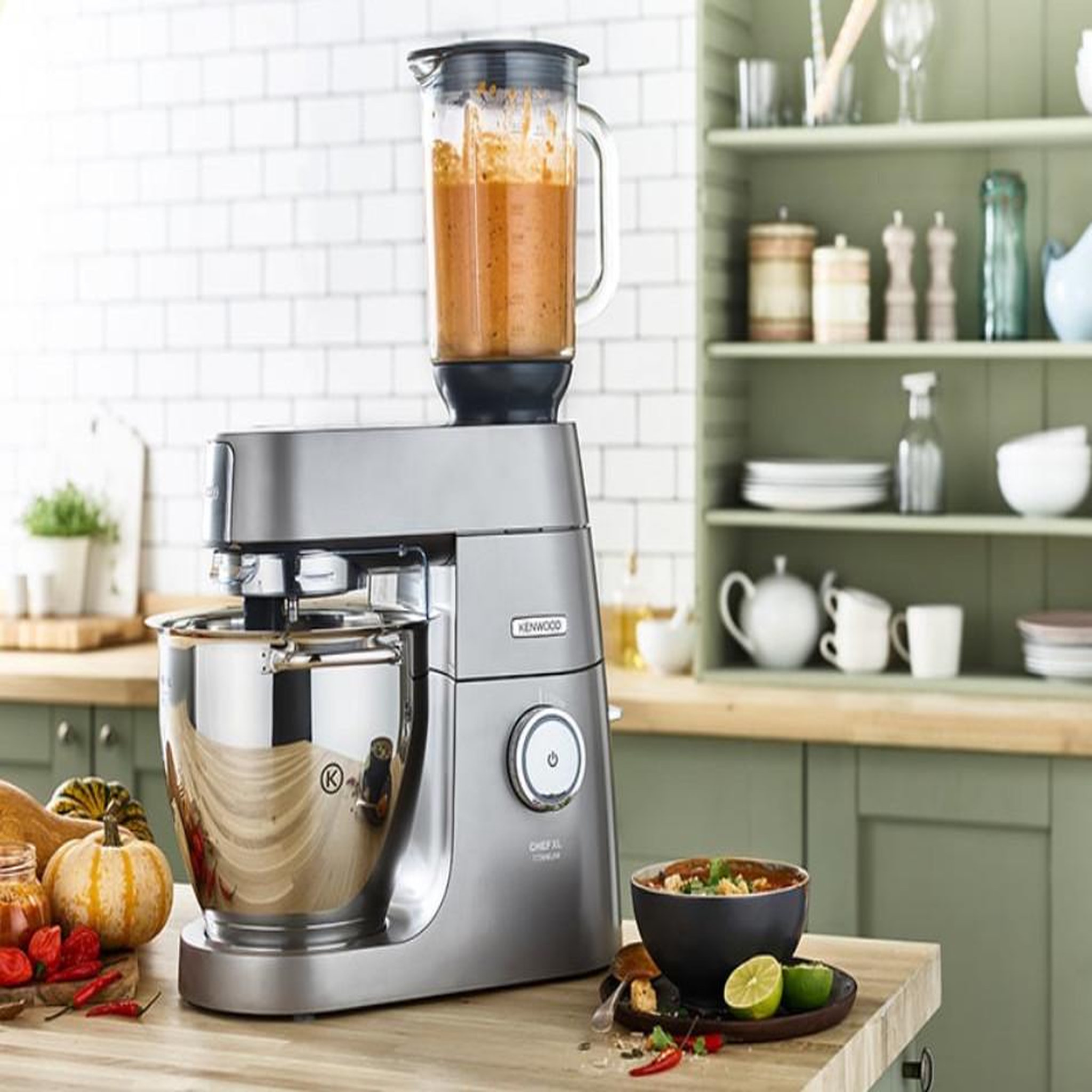 Voir la diapositive 2 : KENWOOD Bol en verre pour blender - kah359gl
