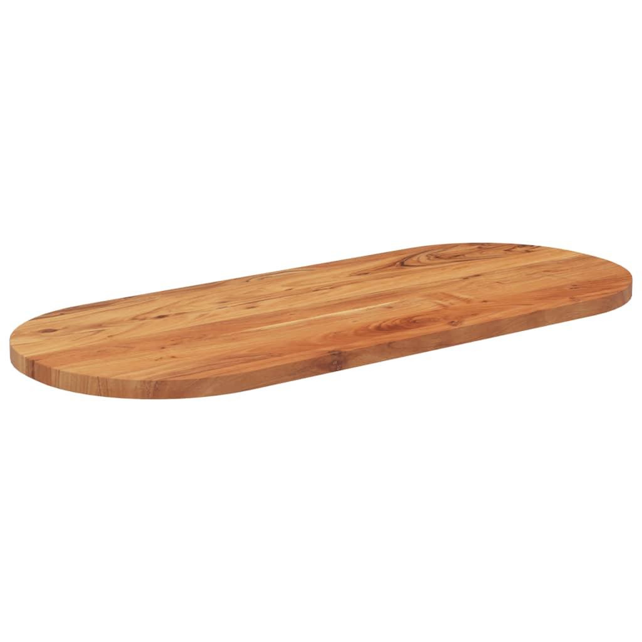 Voir la diapositive 2 : VIDAXL Dessus de table 140x60x2,5 cm ovale bois massif d'acacia