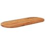 Voir la diapositive 2 : VIDAXL Dessus de table 140x60x2,5 cm ovale bois massif d'acacia
