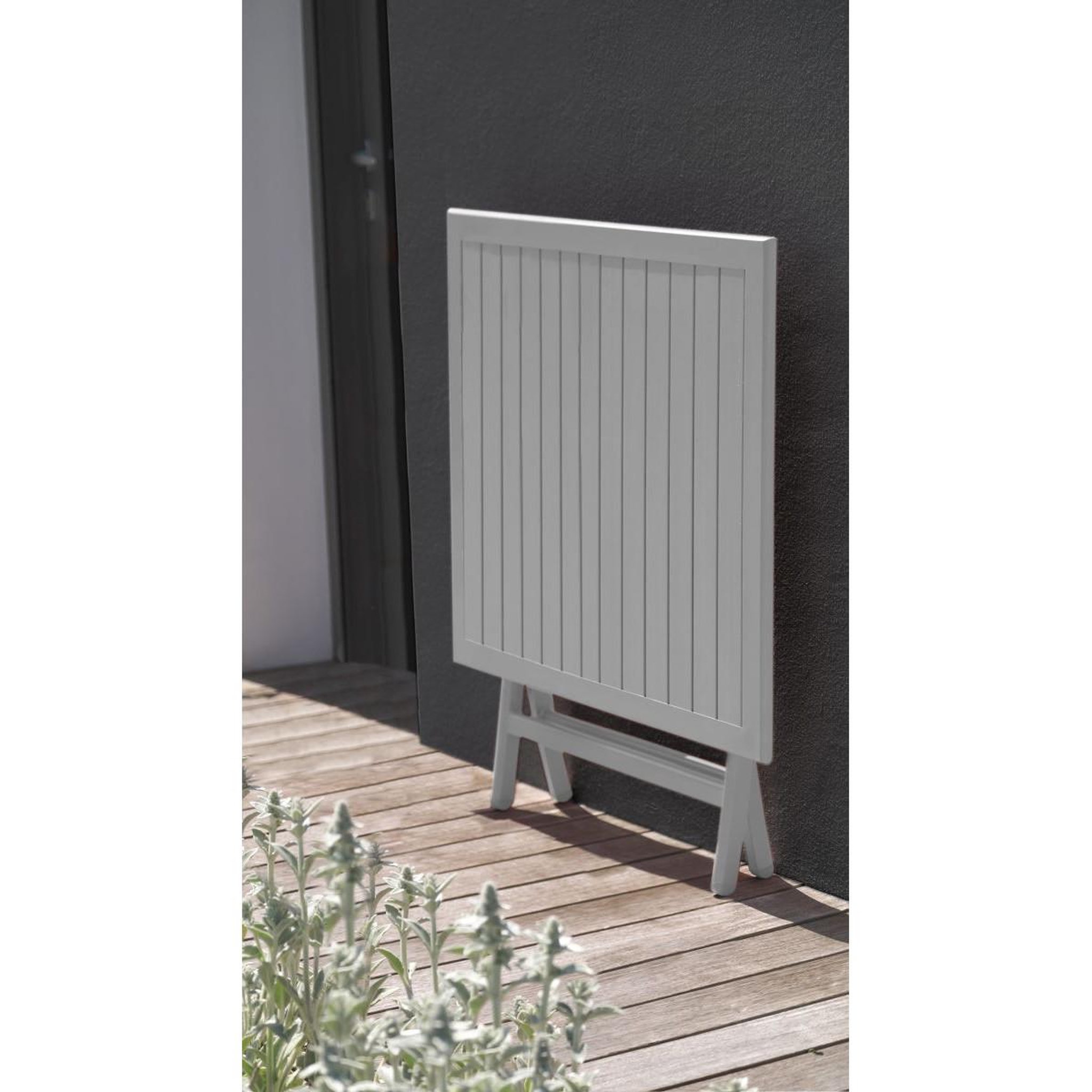 Voir la diapositive 2 : Paris Prix Table de jardin pliante  marius  70cm gris