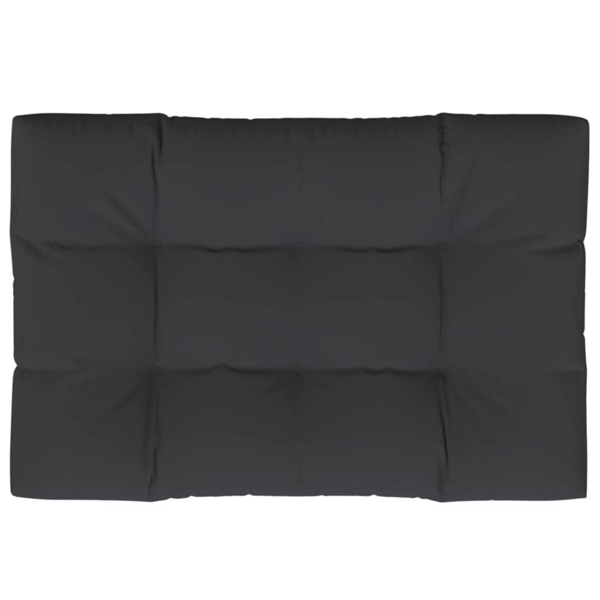 VIDAXL Coussin de palette noir 120x80x12 cm tissu