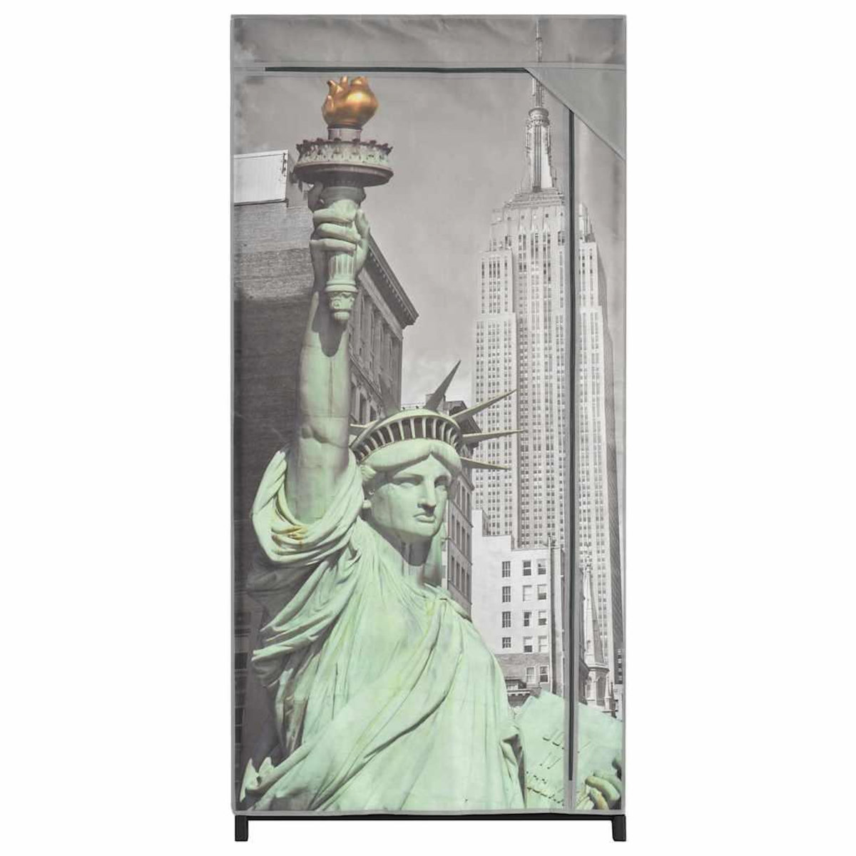 VIDAXL Garde-robe New York 75x45x160 cm Tissu