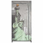 Voir la diapositive 3 : VIDAXL Garde-robe New York 75x45x160 cm Tissu