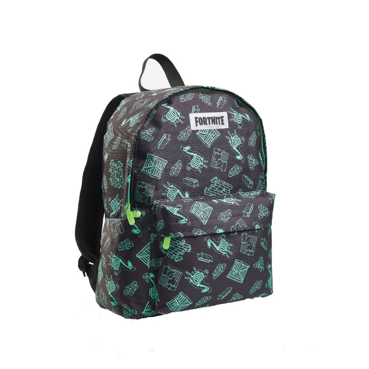 FORTNITE Sac à dos 1 compartiment noir à motifs bleu