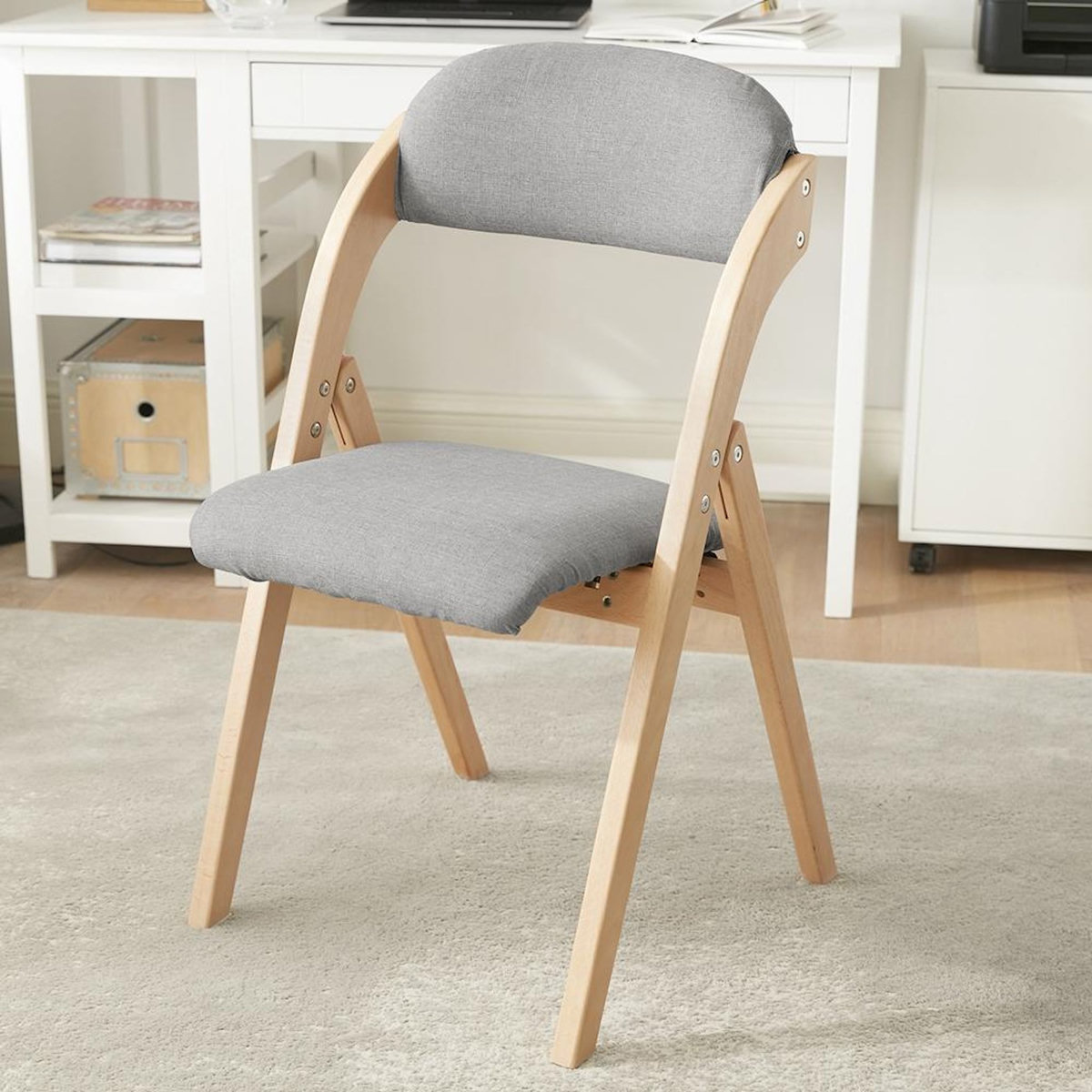 SOBUY SoBuy - Chaise Pliante ergonomique rembourrée - Nordique - FST92