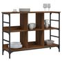 Voir la diapositive 3 : VIDAXL Buffet chêne marron 102x32x73,5 cm bois d ingénierie
