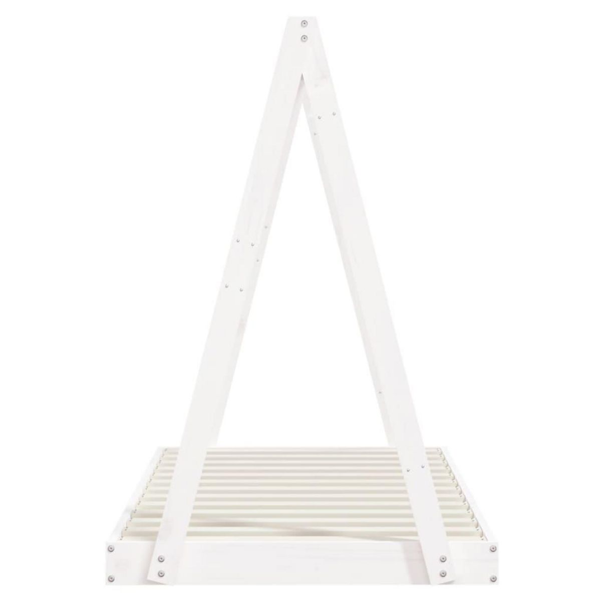 VIDAXL Cadre de lit pour enfant blanc 80x160 cm bois de pin massif