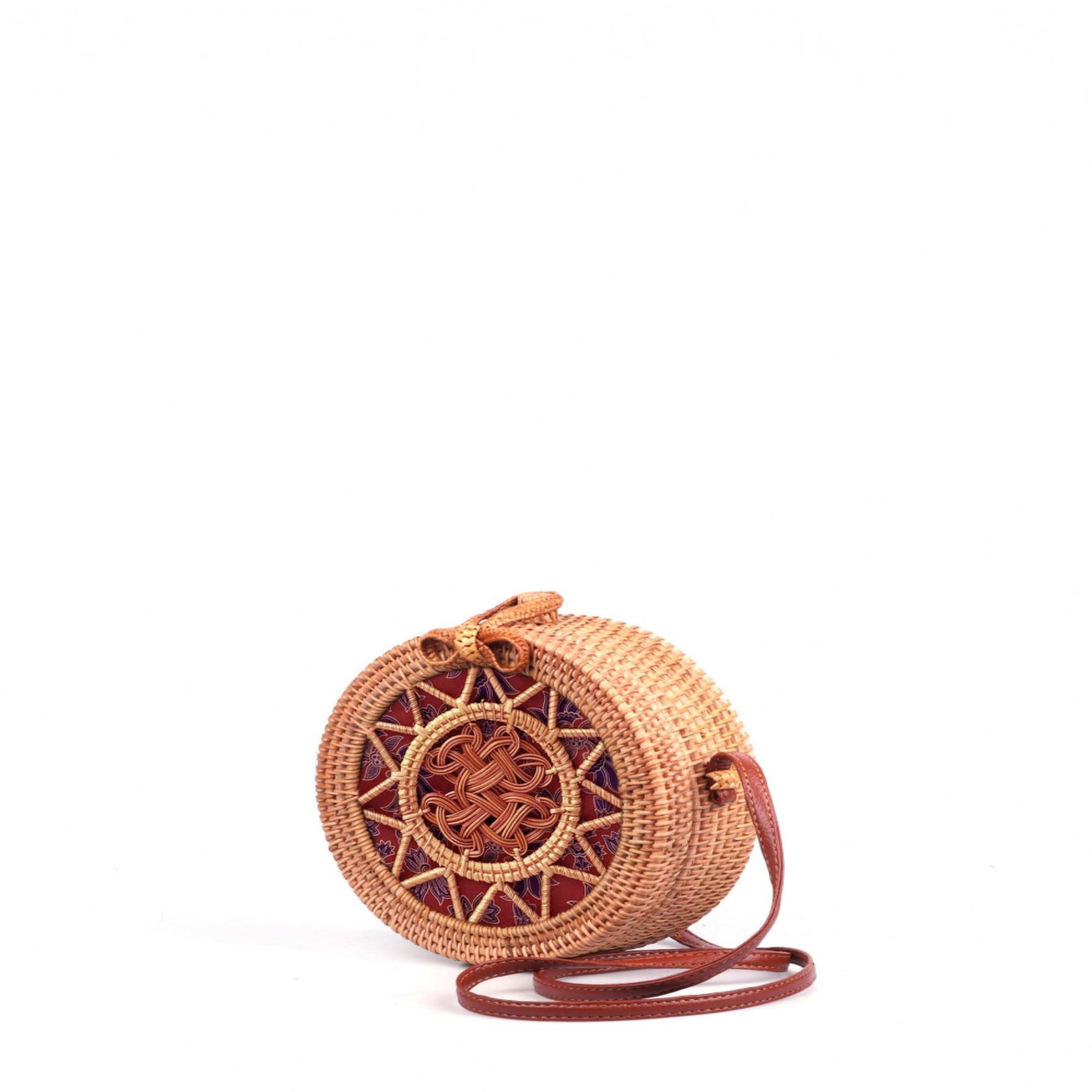 Voir la diapositive 2 : DARI BALI DARI BALI - Sac en paille SEMARAPURA 20 cm