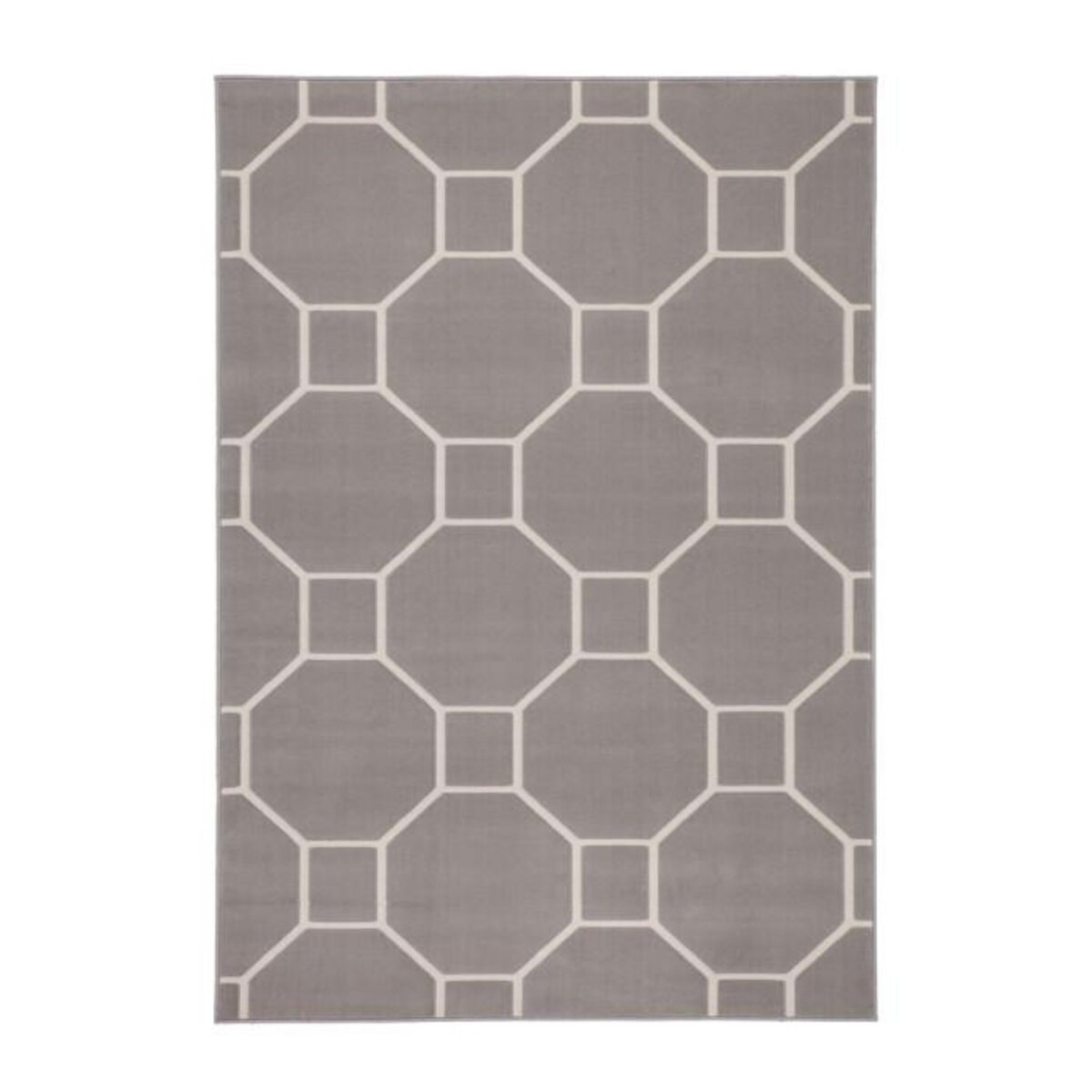 Paris Prix Tapis Effet 3D à Poils Courts  Lina  Taupe & Ivoire