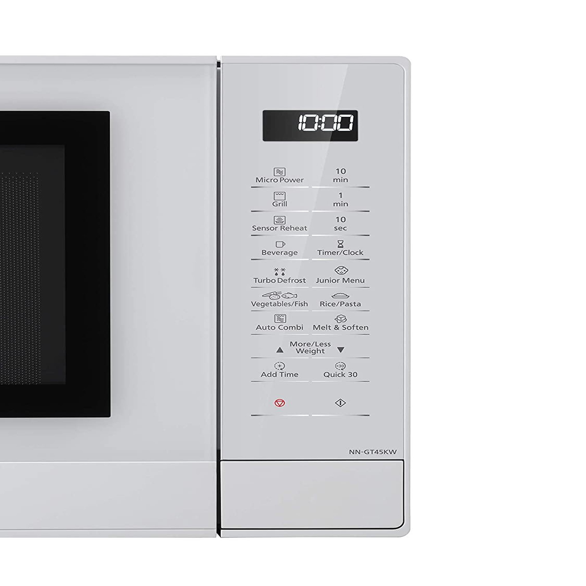 Voir la diapositive 3 : PANASONIC Micro-ondes gril 31l 1000w blanc - NN-GT45KWSUG