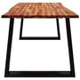 Voir la diapositive 5 : VIDAXL Table a manger 180x90x75 cm bois d'acacia solide a bord vif
