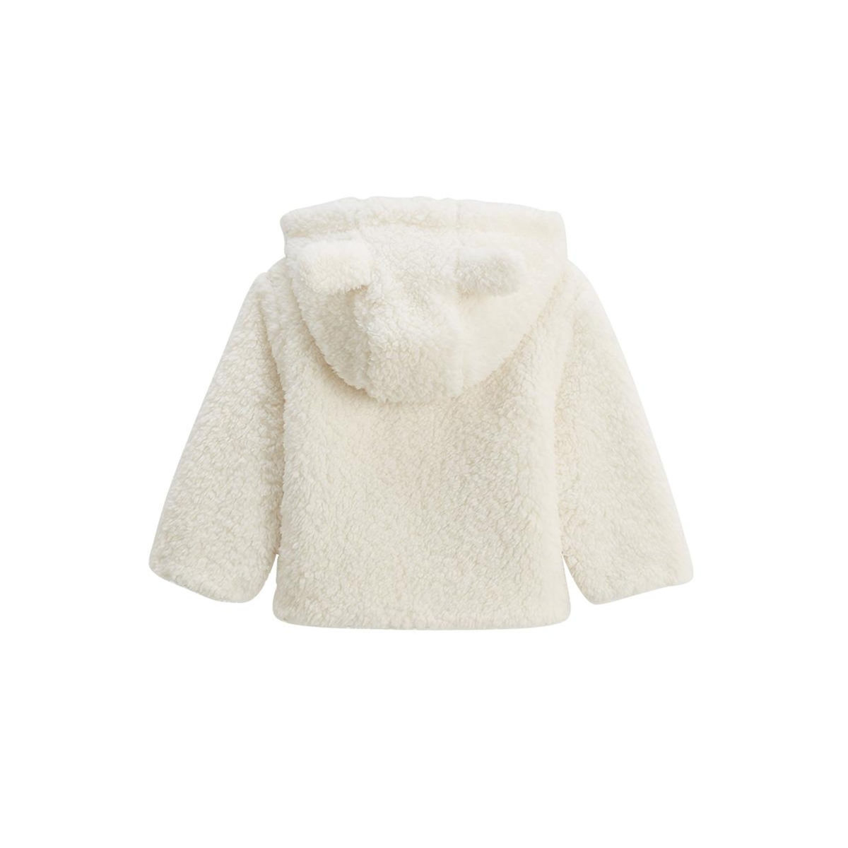 Petit Béguin Veste à capuche zippé bébé en sherpa Chou lapinou