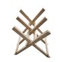 Voir la diapositive 1 : WERKAPRO Chevalet en bois WERKAPRO  à 3 supports pour sciage de bûches