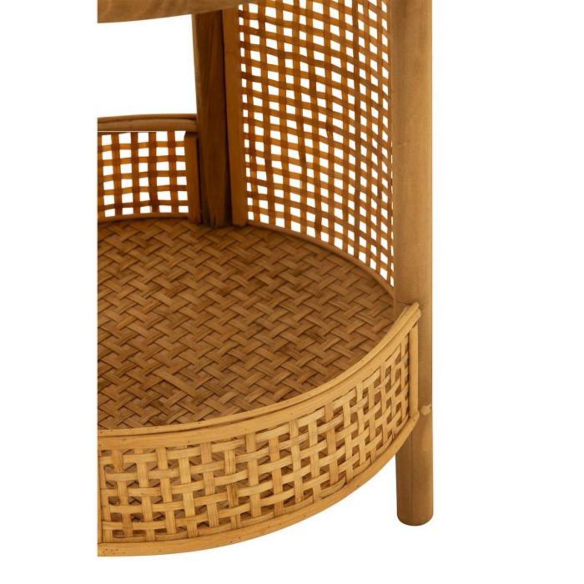 Paris Prix Table d'Appoint en Bambou  Double  49cm Naturel