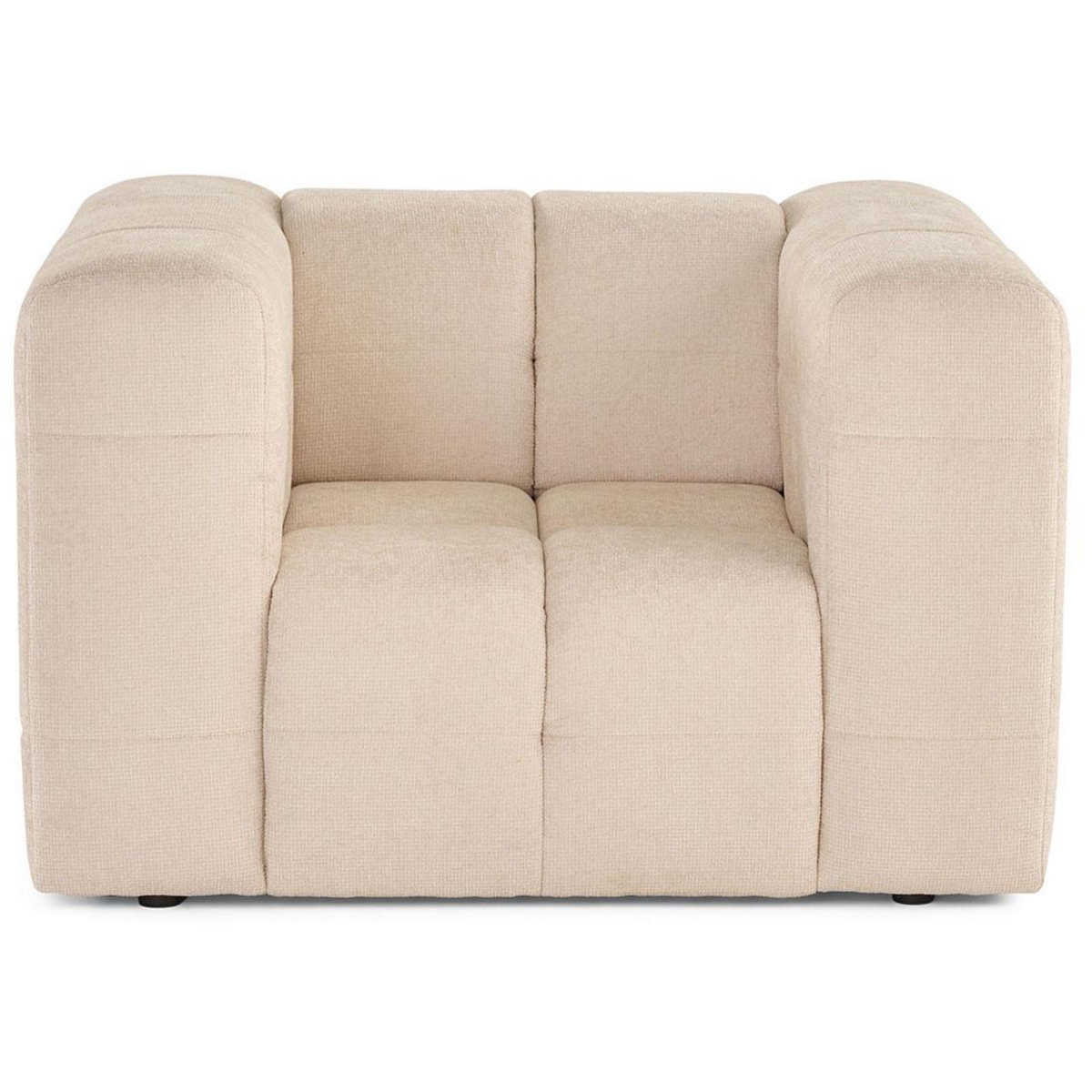 LISA DESIGN Suzano - fauteuil en tissu texturé
