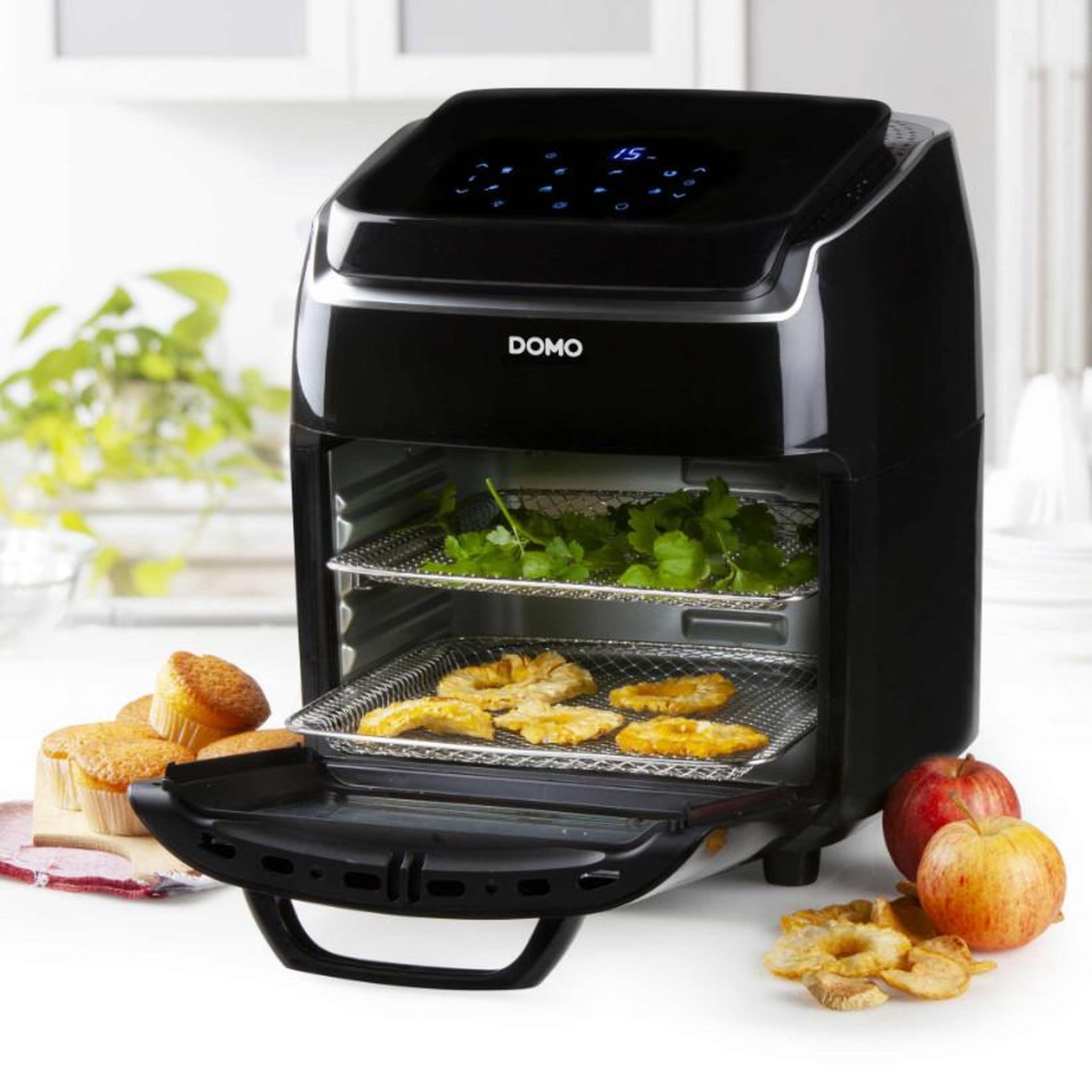 Voir la diapositive 4 : Domo Friteuse sans huile 10l 1800w noir - do534fr