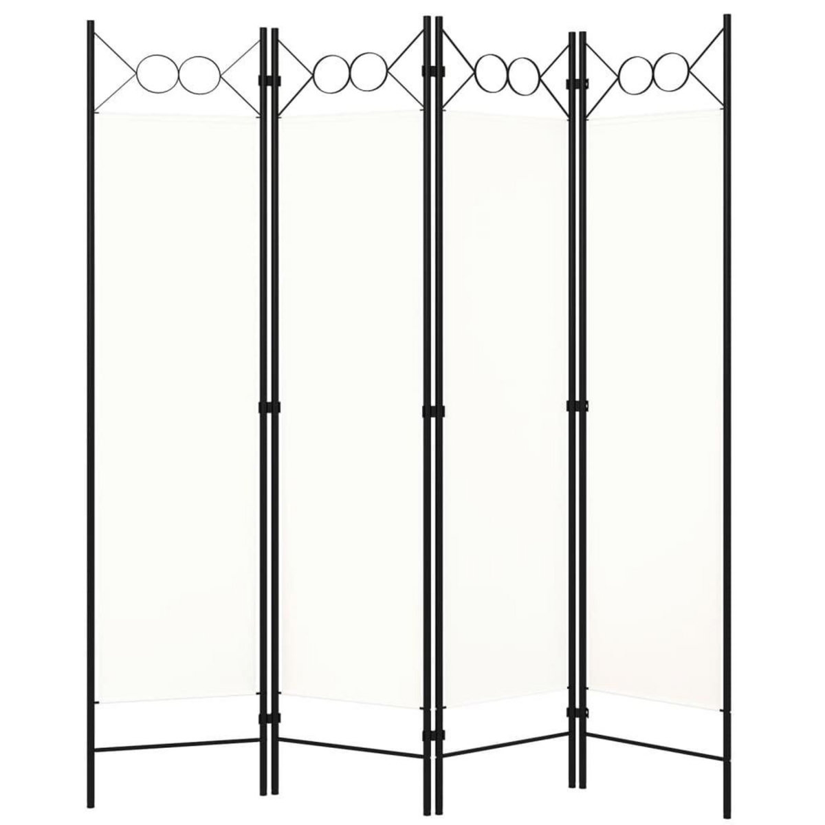 VIDAXL Cloison de separation 4 panneaux blanc 160x180 cm