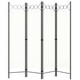 Voir la diapositive 1 : VIDAXL Cloison de separation 4 panneaux blanc 160x180 cm