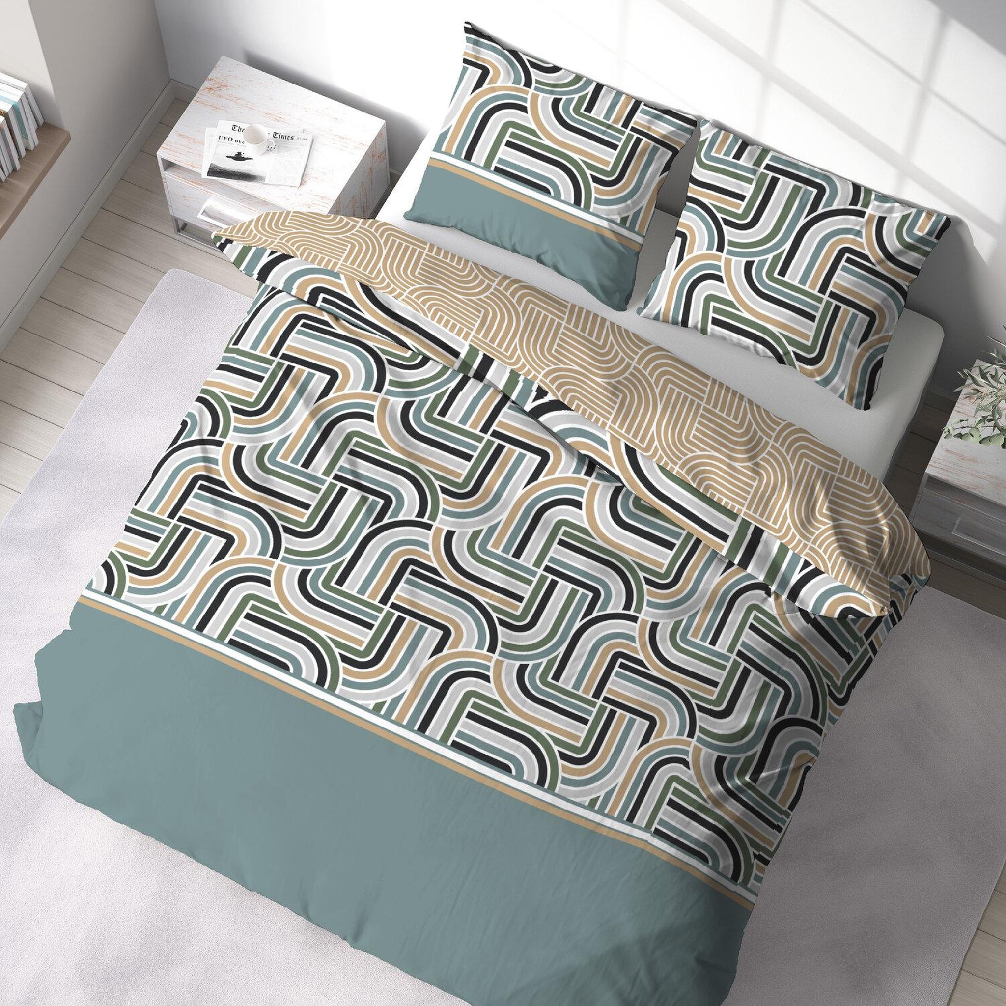 Voir la diapositive 1 : Home collection Parure de couette better coton loute
