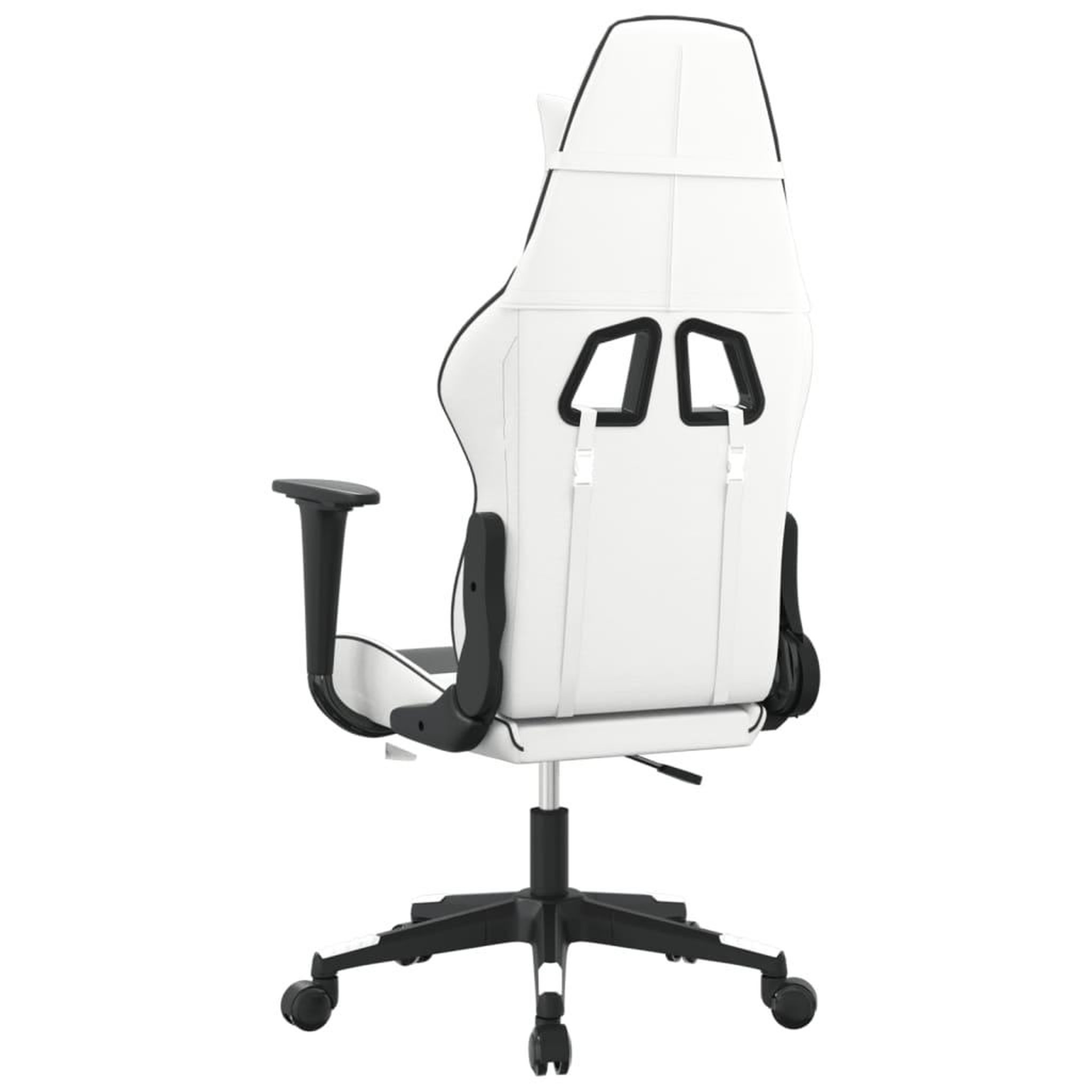 Voir la diapositive 5 : VIDAXL Chaise de jeu Blanc et noir Similicuir