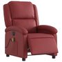 Voir la diapositive 3 : VIDAXL Fauteuil de massage inclinable electrique rouge bordeaux