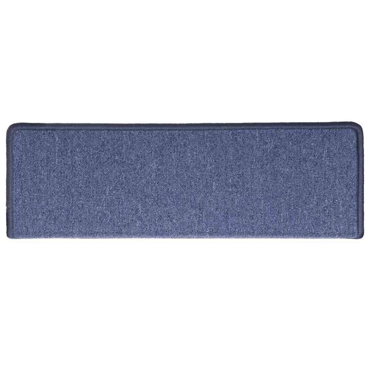 VIDAXL Tapis d'escalier 30 pcs 65x25 cm Bleu