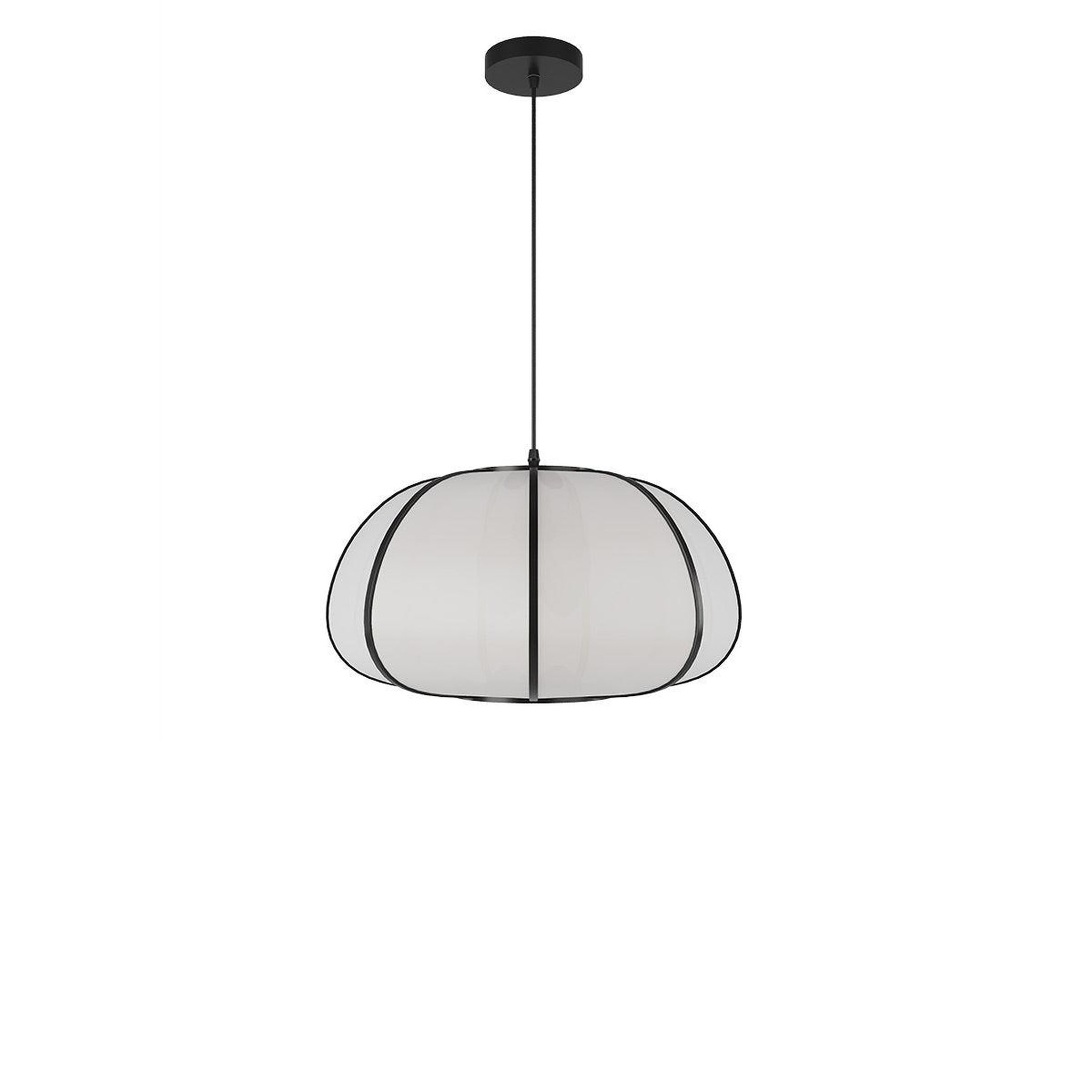 MAISON PAVANE Suspension en bambou noir D38 cm-Hana