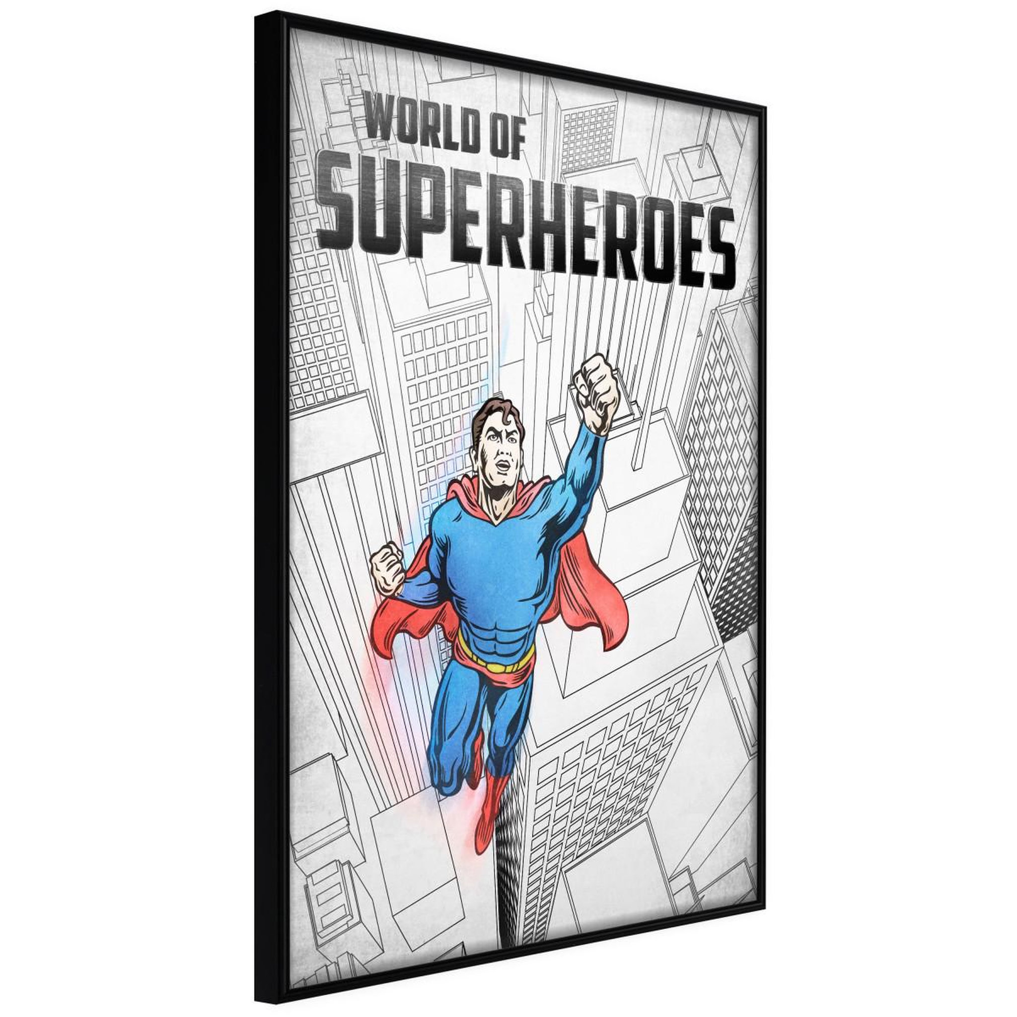 Paris Prix Affiche Murale Encadrée  Superhero