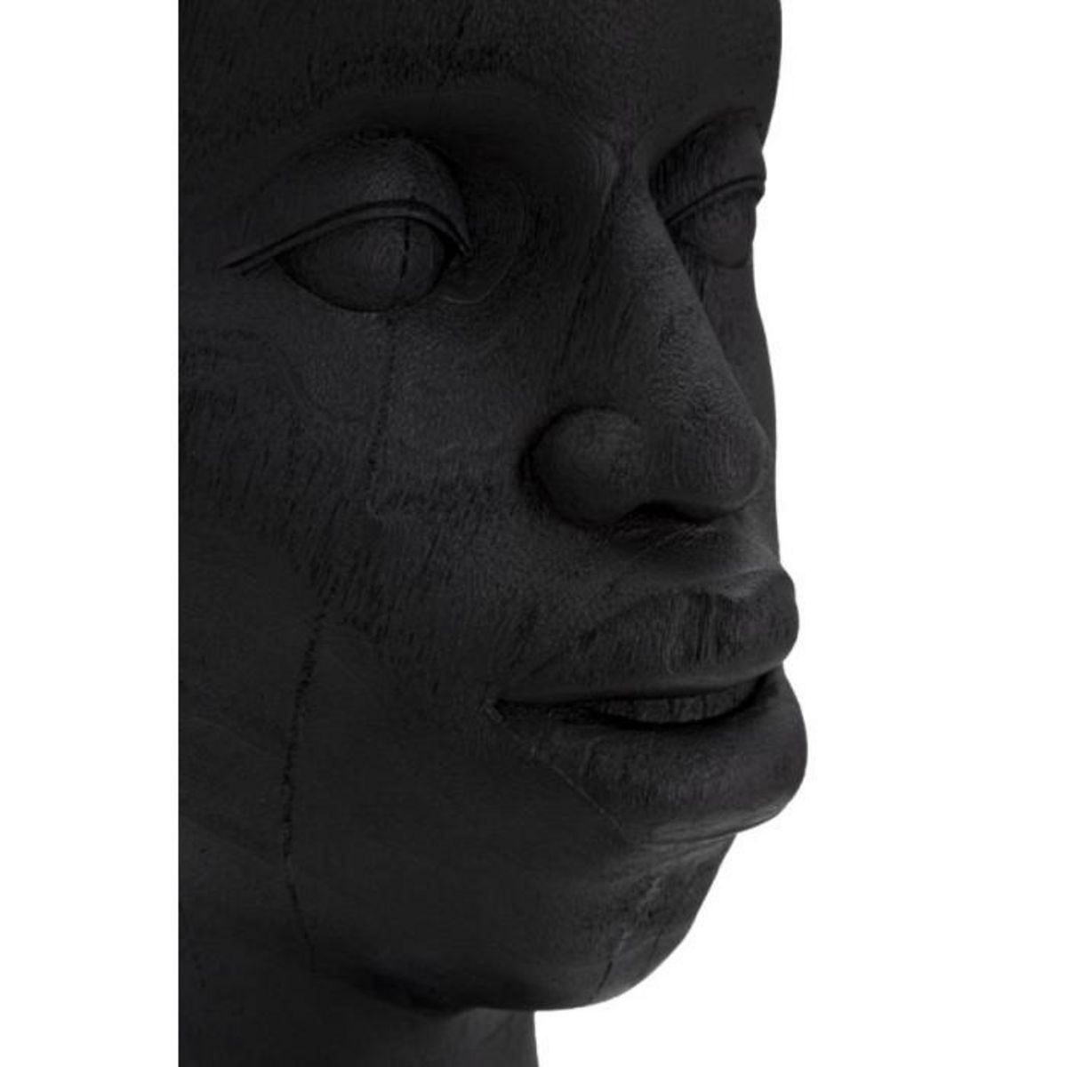 Paris Prix Statue Tête Homme Couvre-Chef  Massai  56cm Noir
