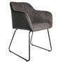 Voir la diapositive 1 : The Home Deco Factory Fauteuil de table industriel Memphis - Gris