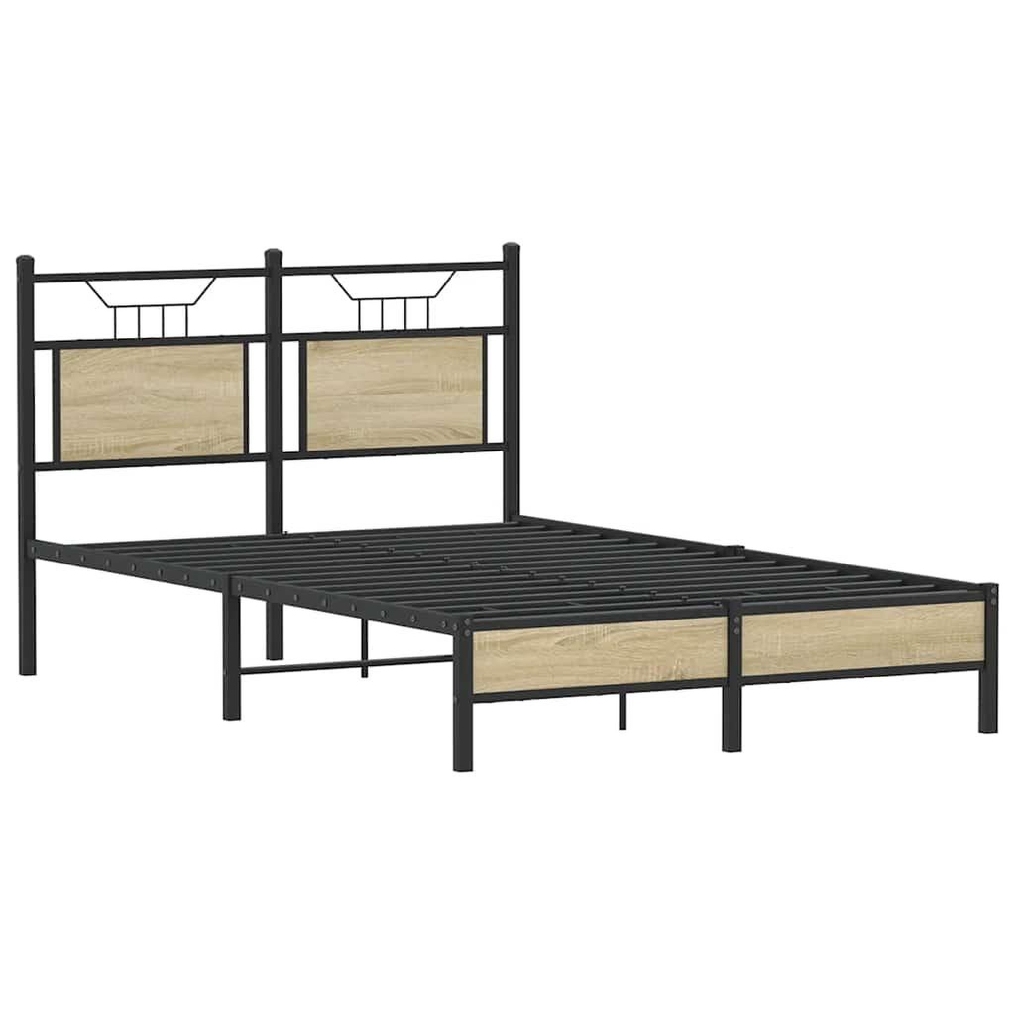 Voir la diapositive 5 : VIDAXL Cadre de lit sans matelas chene sonoma 120x190 cm